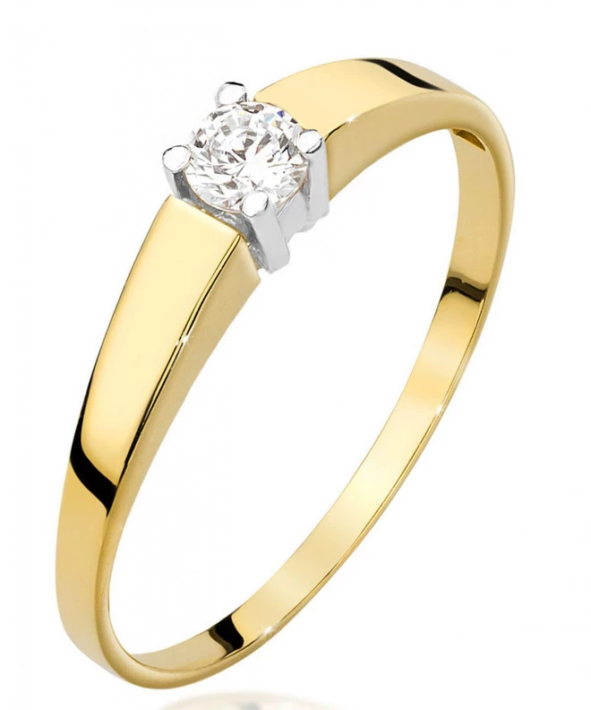 Pierścionek Bonore ze złota próby 585 z diamentem 0,25 ct 88246