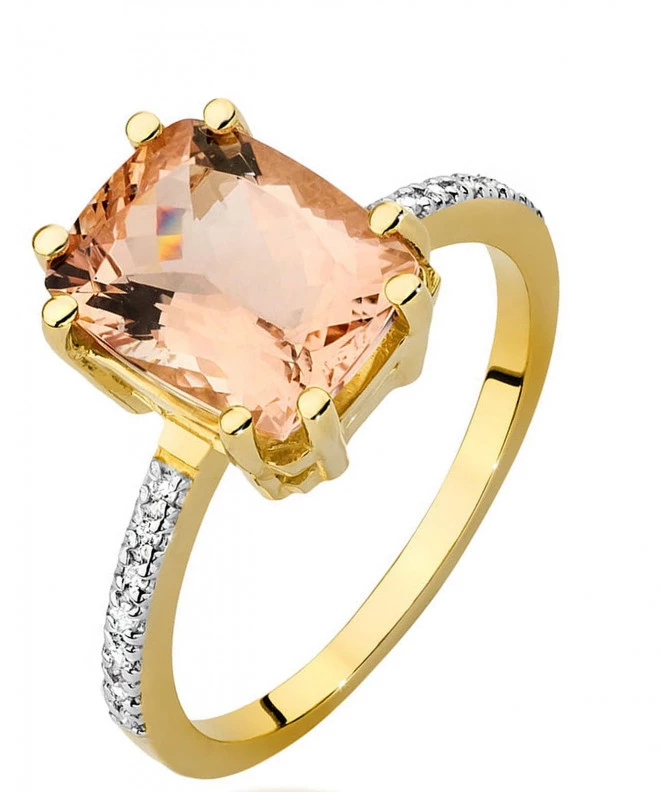 Pierścionek Bonore ze złota próby 585 z morganitem 2,8 ct 94400