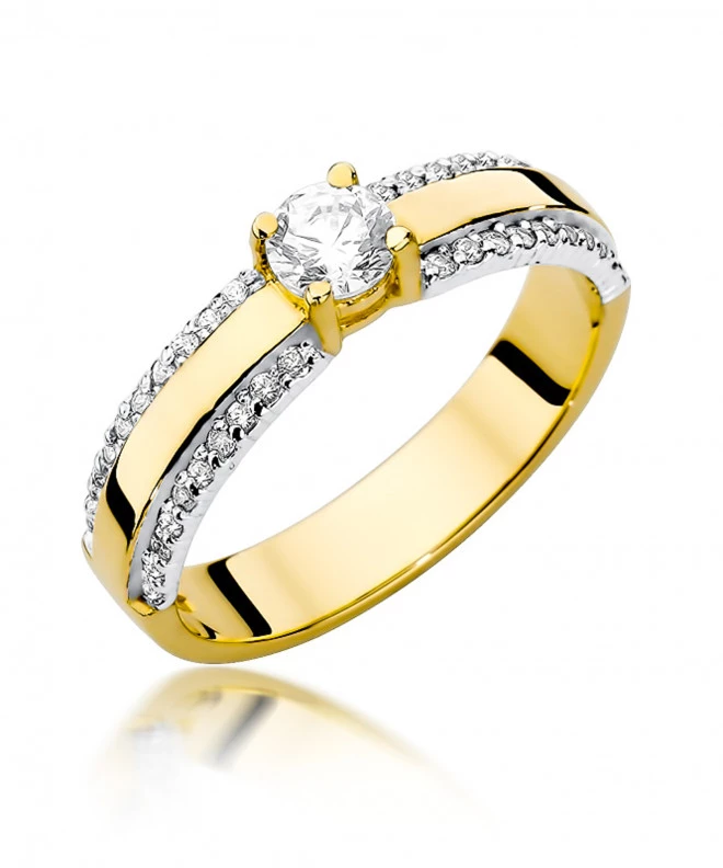 Pierścionek Bonore ze Złota próby 585 z diamentem 0,45 ct 157696