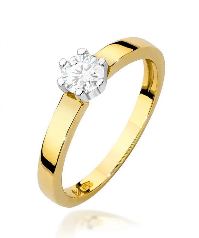 Pierścionek Bonore ze złota próby 585 z diamentem 0,25 ct 79466
