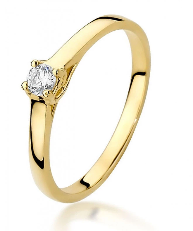 Pierścionek Bonore ze złota próby 585 z diamentem 0,12 ct 86186