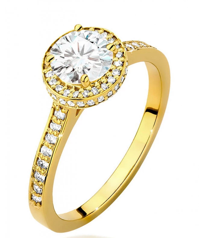 Pierścionek Bonore ze złota próby 585 z diamentem 0,7 ct 91336