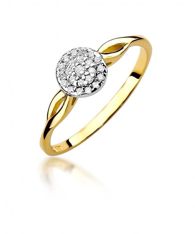 Pierścionek Bonore ze Złota próby 585 z diamentem 0,12 ct 158734