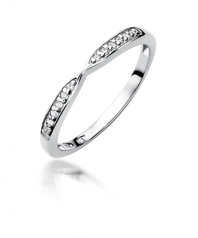 Pierścionek Bonore ze Złota próby 585 z diamentem 0,1 ct 158739