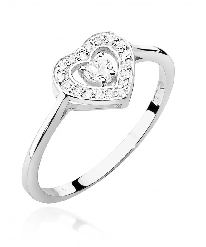 Pierścionek Bonore ze Złota próby 585 z diamentem 0,19 ct 159748