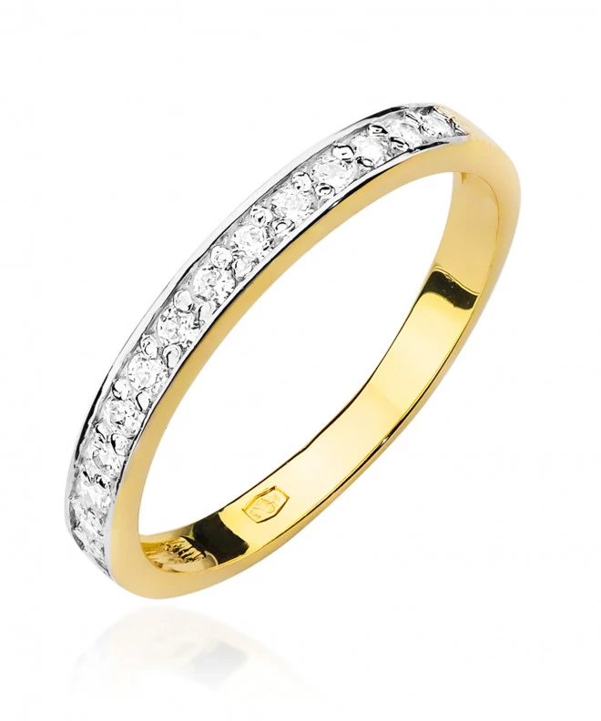 Pierścionek Bonore ze Złota próby 585 z diamentem 0,2 ct 159755