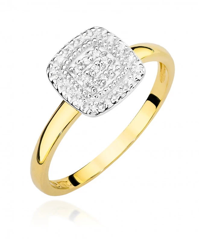 Pierścionek Bonore ze Złota próby 585 z diamentem 0,13 ct 159779