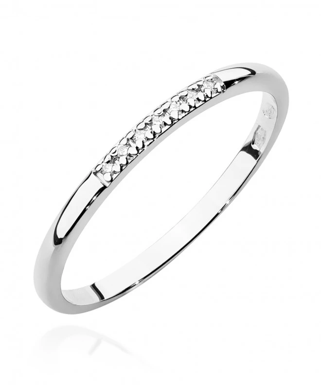 Pierścionek Bonore ze Złota próby 585 z diamentem 0,04 ct 160904