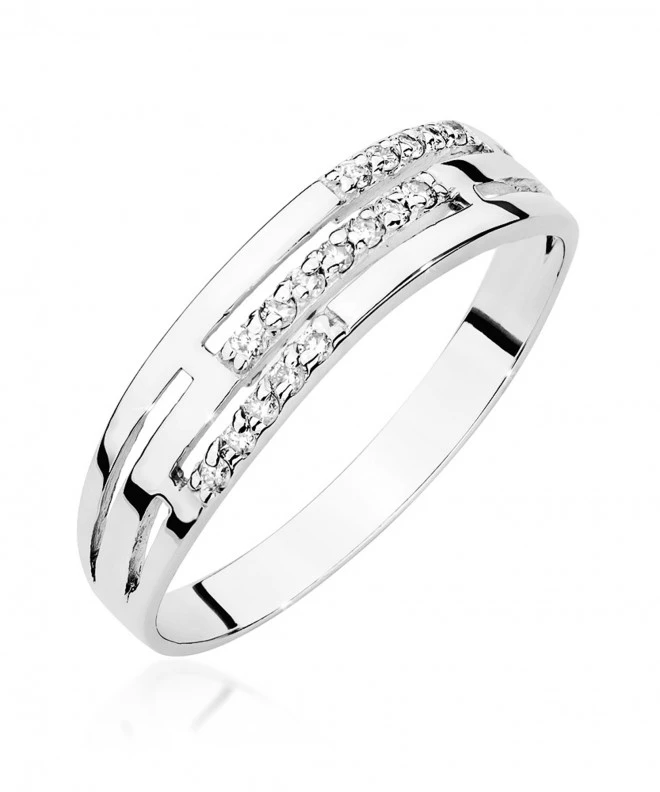 Pierścionek Bonore ze Złota próby 585 z diamentem 0,15 ct 161898