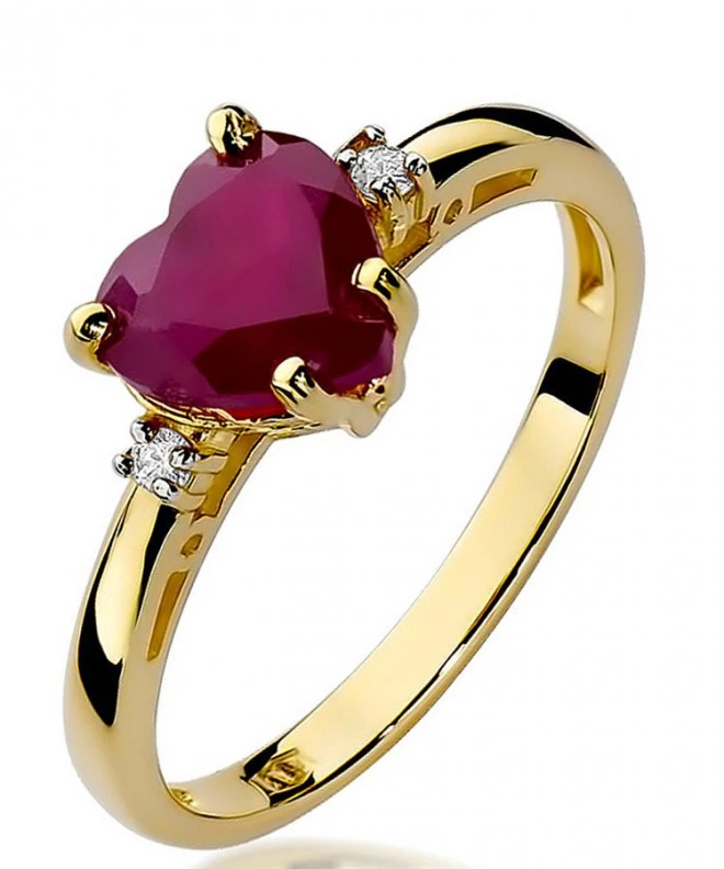 Pierścionek Bonore ze złota próby 585 z rubinem 1,7 ct 94425