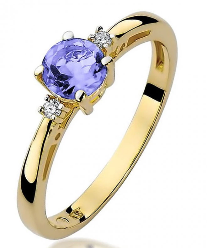 Pierścionek Bonore ze złota próby 585 z tanzanitem 0,5 ct 99625