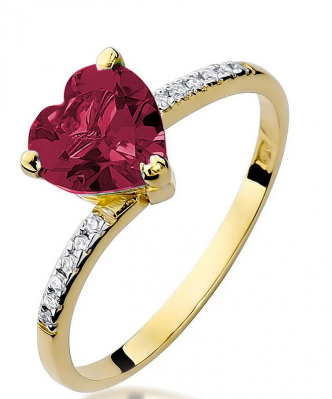 Pierścionek Bonore ze złota próby 585 z rubinem 1,7 ct 94432