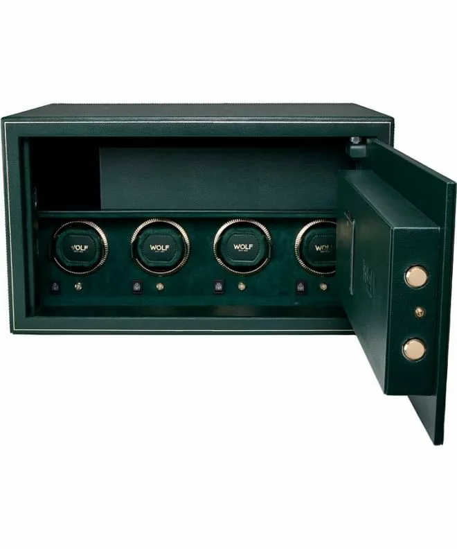 Sejf z rotomatami Wolf The Den 4 Piece Green na 4 zegarki 430441