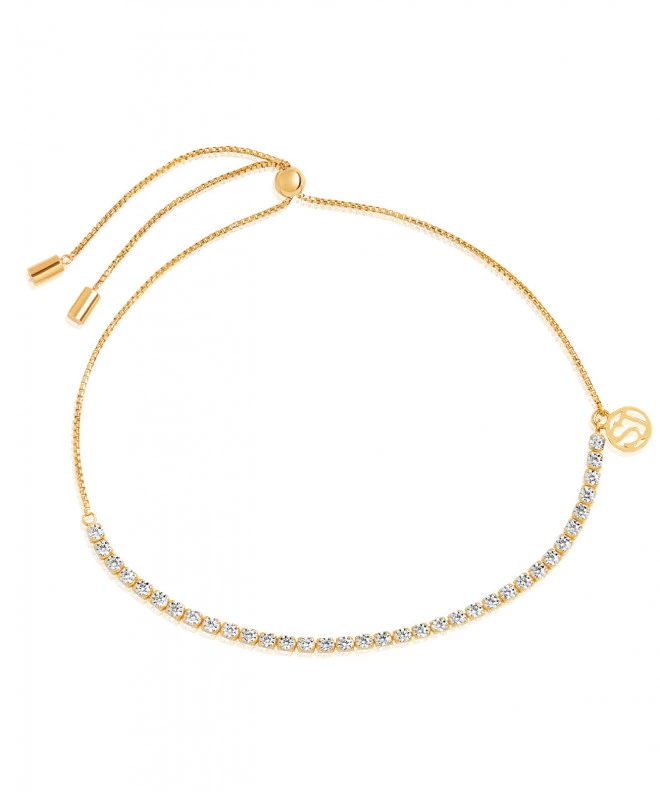Bransoletka Sif Jakobs Ellera Tennis Srebro 925 + Złoto 18K SJ-B42032-CZ-SG