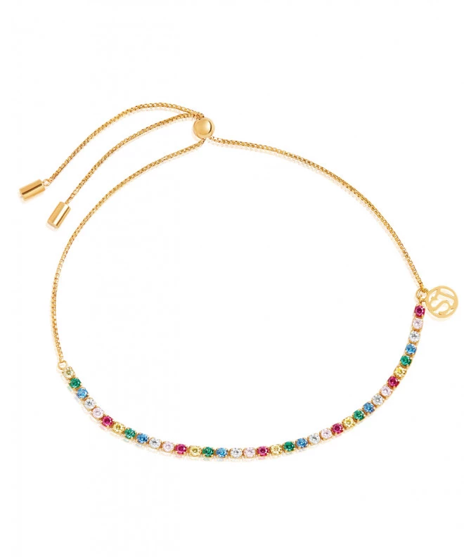 Bransoletka Sif Jakobs Ellera Tennis Srebro 925 + Złoto 18K SJ-B42032-XCZ-SG