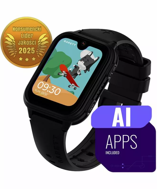 Smartwatch Garett Kids Vibe AI 4G Czarny 5904238487402