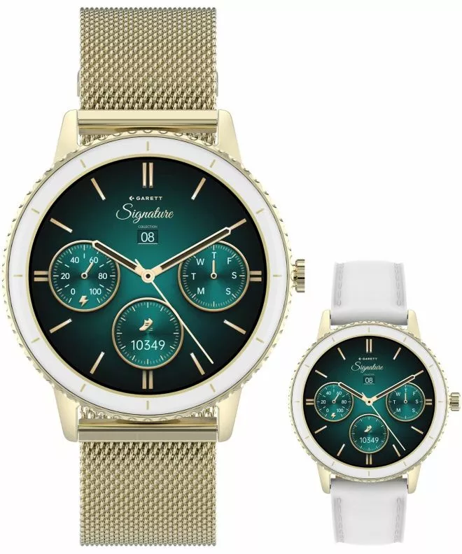 Smartwatch Garett Signature Grace Gold Mesh SET 5904238485057