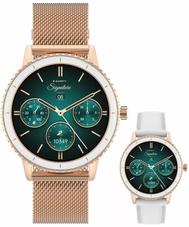 Smartwatch Garett Signature Grace Rose Gold Mesh SET 5904238485064