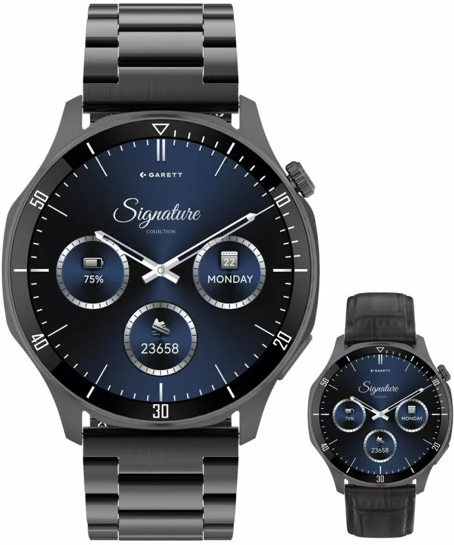 Smartwatch Garett Signature Prime Black Solid SET 5904238485149