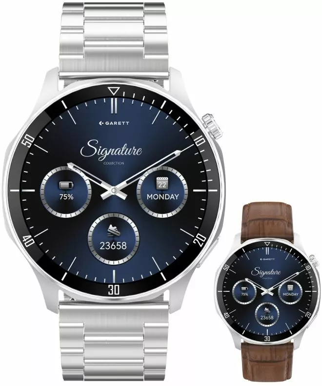 Smartwatch Garett Signature Prime Silver Solid SET 5904238485132