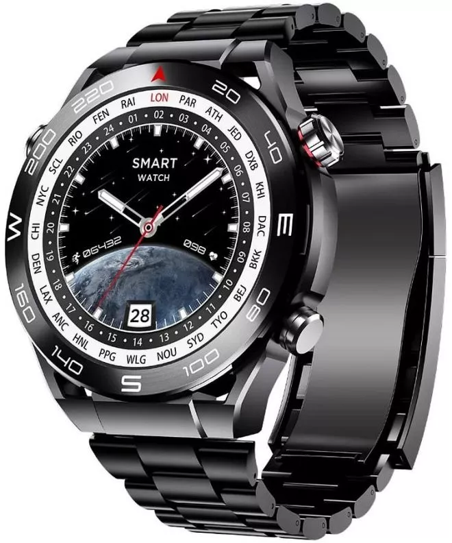 Smartwatch Rubicon RNCF22 z dodatkowymi paskami ze skóry i silikonu SMARUB281