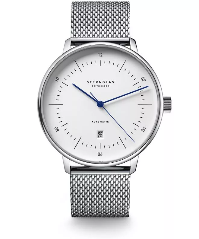 Zegarek męski Sternglas Naos XL Automatik White S02-NX01-MI04