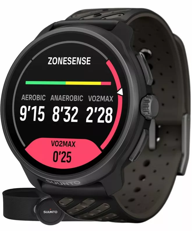 Zegarek Multisportowy Suunto Race 2 Titanium Black + Pas HR [Sapphire Glass] SS051202000HR