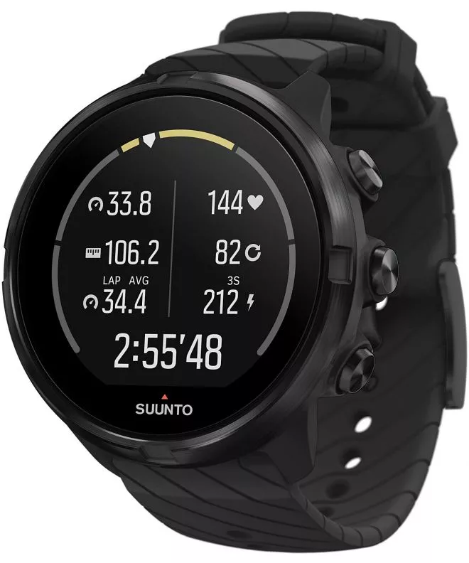 Smartwatch Suunto 9 All Black Wrist HR GPS Outlet SS050257000 WYP221592