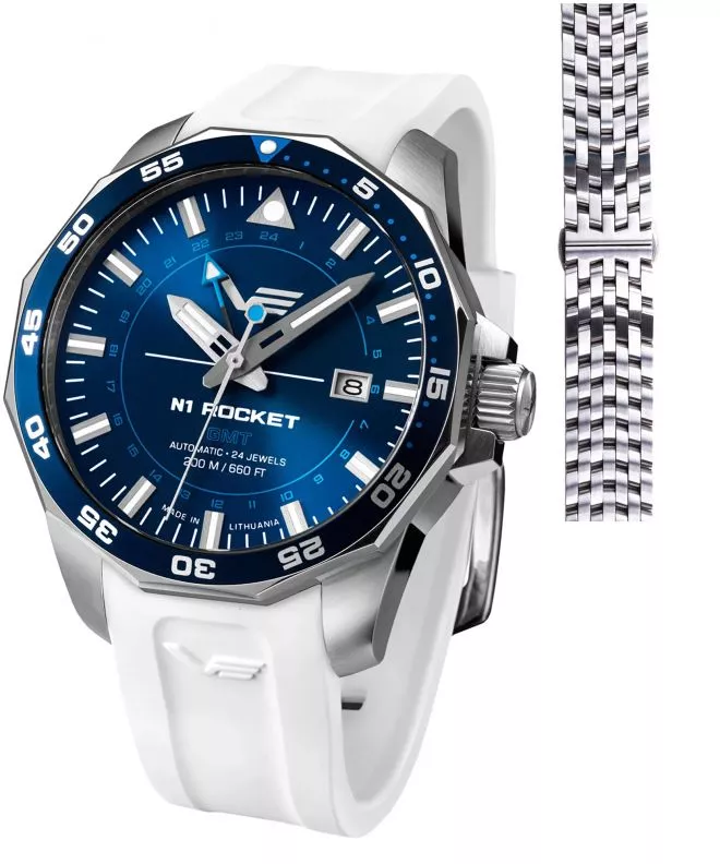 Zegarek męski Vostok Europe Rocket N-1 Automatic GMT Limited Edition + pasek Vostok NH34-225A712B-53874