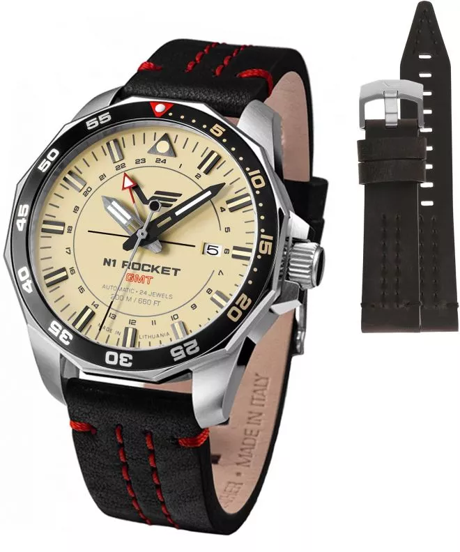 Zegarek męski Vostok Europe Rocket N-1 Automatic GMT Limited Edition + pasek Vostok NH34-225A713-42410