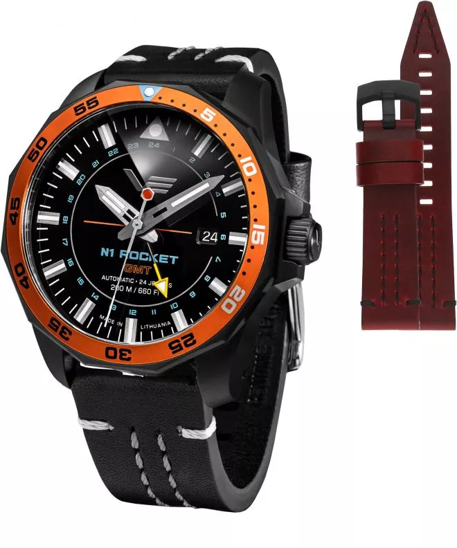 Zegarek męski Vostok Europe Rocket N-1 Automatic GMT Limited Edition + pasek Vostok NH34-225C714-39434