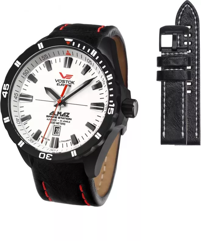 Zegarek męski Vostok Europe Almaz Space Station Limited Edition + pasek Vostok NH35A-320C680-2971