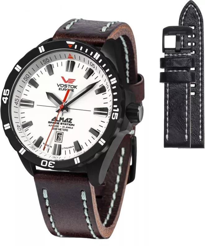 Zegarek męski Vostok Europe Almaz Space Station Limited Edition + pasek Vostok NH35A-320C680-54529