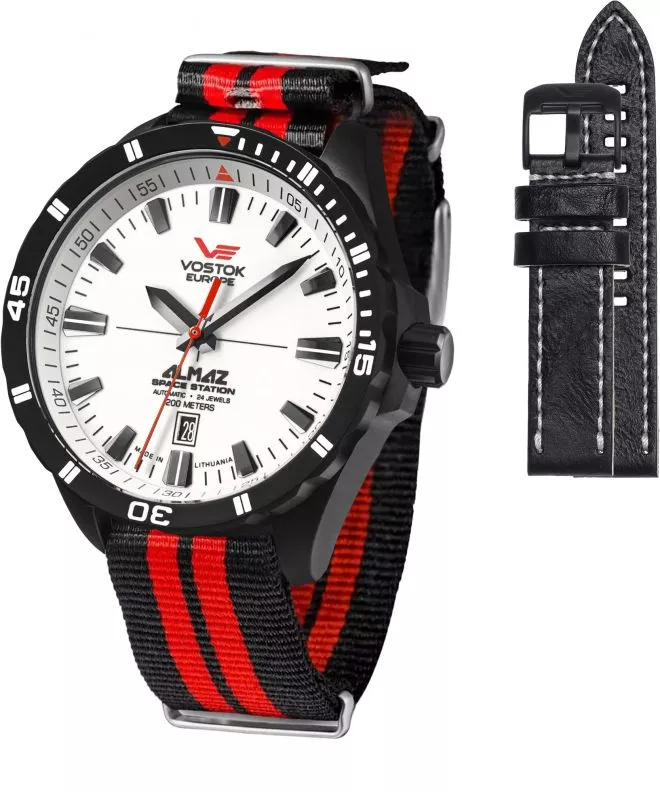 Zegarek męski Vostok Europe Almaz Space Station Limited Edition + pasek Vostok NH35A-320C680-6931