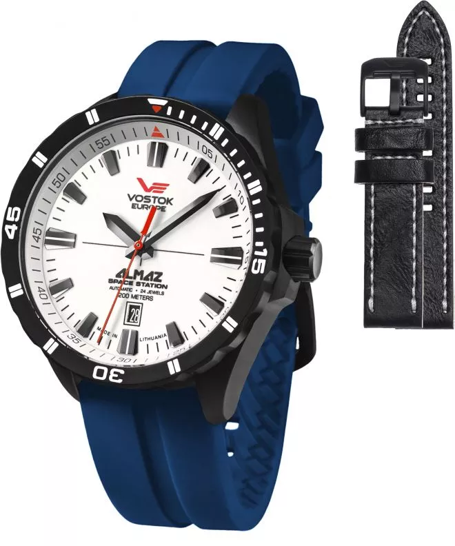 Zegarek męski Vostok Europe Almaz Space Station Limited Edition + pasek Vostok NH35A-320C680-7396