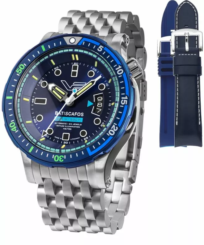 Zegarek męski Vostok Europe Batiscafos SET + 2 paski Vostok NH35A-511E768-46302