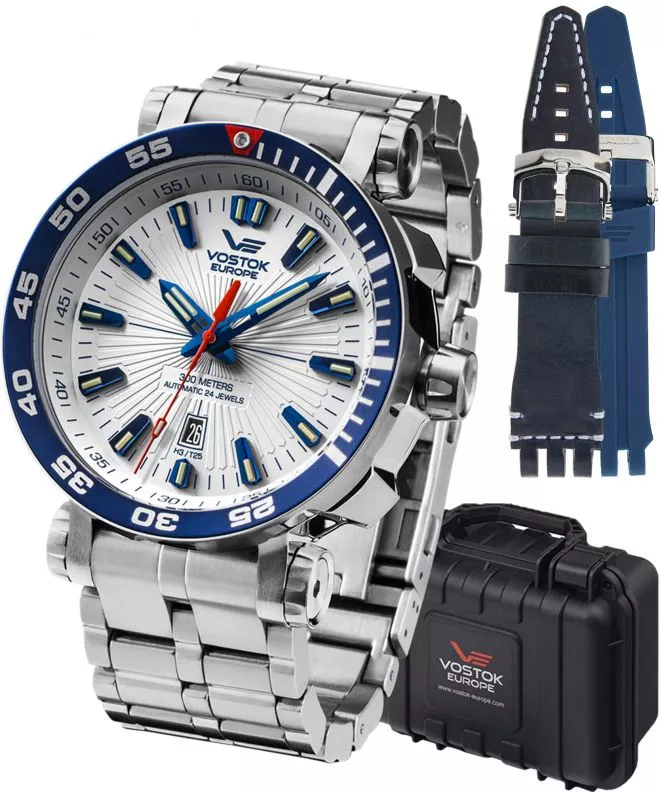 Zegarek męski Vostok Europe Energia Rocket Automatic Limited Edition + 2 paski Vostok NH35A-575A650-31995