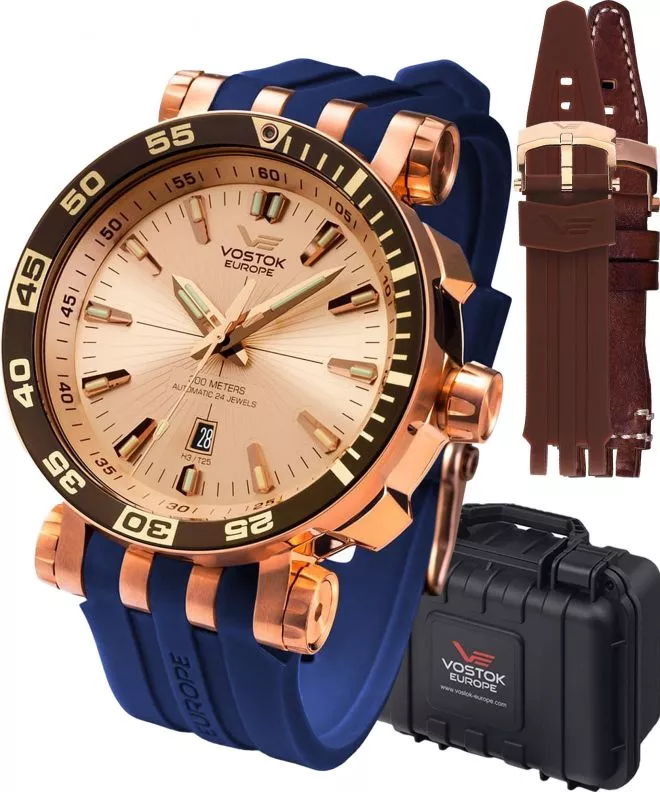 Zegarek męski Vostok Europe Energia Rocket Automatic Limited Edition + 2 paski Vostok NH35A-575B281-46746
