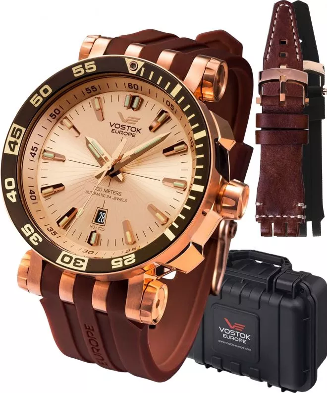 Zegarek męski Vostok Europe Energia Rocket Automatic Limited Edition + 2 paski Vostok NH35A-575B281-5392