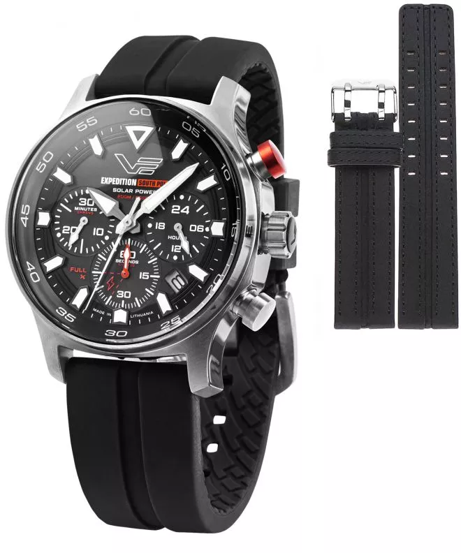 Zegarek męski Vostok Europe Expedition South Pole Solar Power Chronograph Limited Edition SET + pasek Vostok VR42-592A761-02940