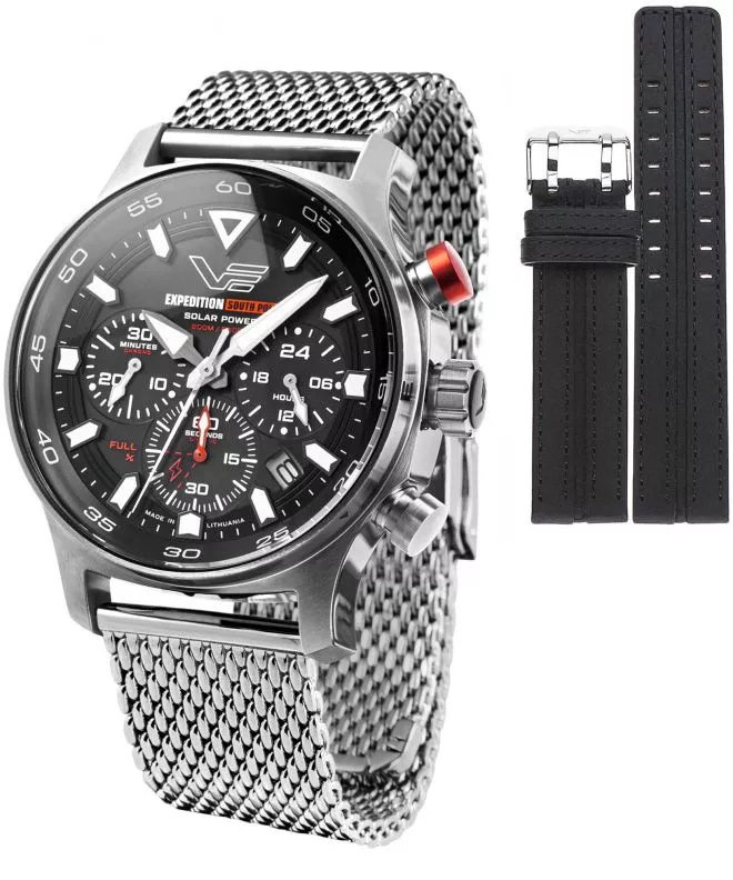 Zegarek męski Vostok Europe Expedition South Pole Solar Power Chronograph Limited Edition SET + pasek Vostok VR42-592A761-04432