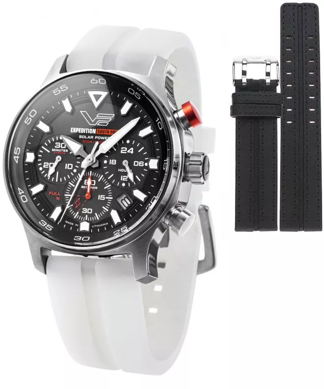 Zegarek męski Vostok Europe Expedition South Pole Solar Power Chronograph Limited Edition SET + pasek Vostok VR42-592A761-47118