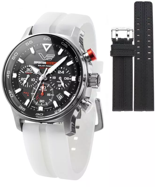 Zegarek męski Vostok Europe Expedition South Pole Solar Power Chronograph Limited Edition SET + pasek Vostok VR42-592A761-58718