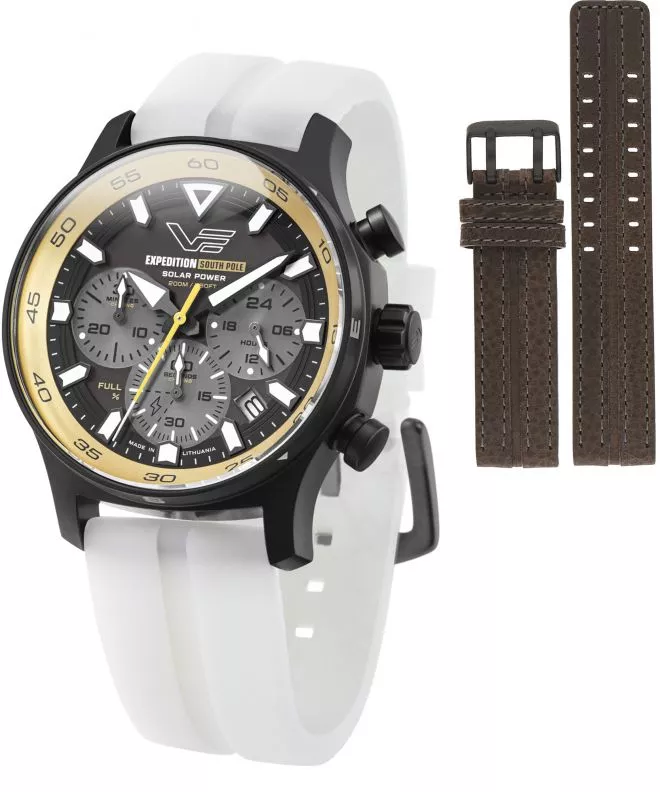 Zegarek męski Vostok Europe Expedition South Pole Solar Power Chronograph Limited Edition SET + pasek Vostok VR42-592C763-58695