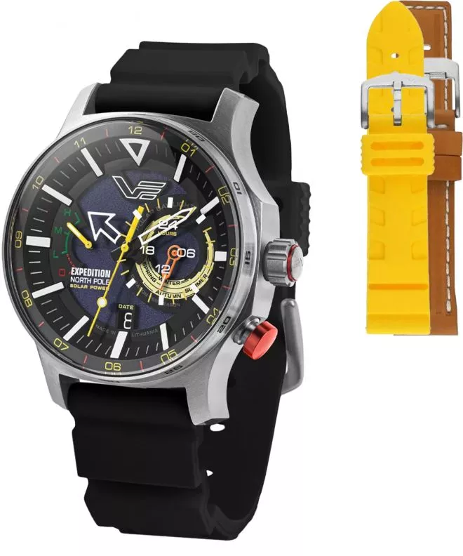 Zegarek męski Vostok Europe Expedition North Pole Polar Day Limited Edition SET + 2 paski Vostok VS57-595A735-57117