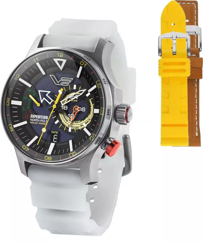 Zegarek męski Vostok Europe Expedition North Pole Polar Day Limited Edition SET + 2 paski Vostok VS57-595A735-57131