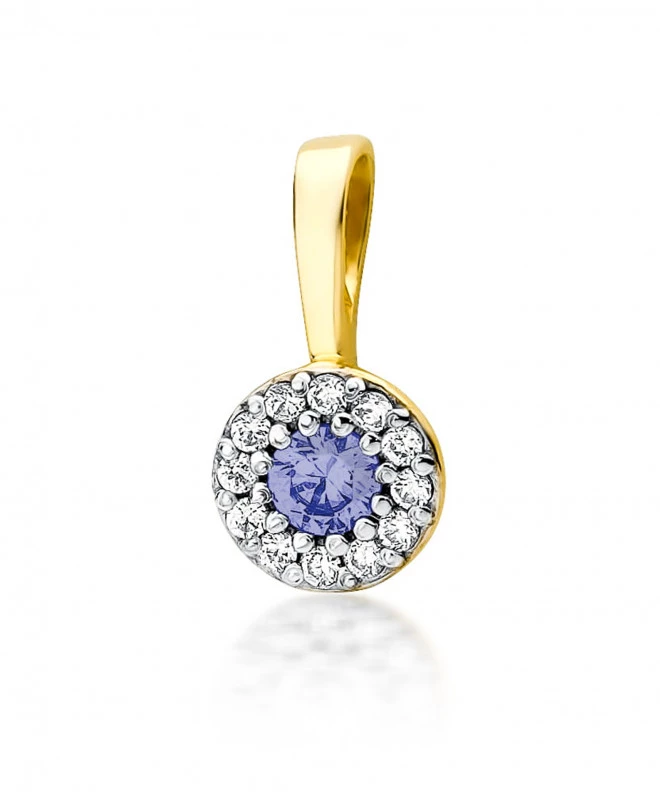 Zawieszka Bonore ze Złota próby 585 z tanzanitem 0,15 ct 173706