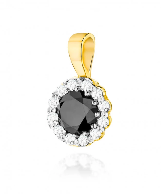 Zawieszka Bonore ze Złota próby 585 z czarnym brylantem 0,5 ct 173698