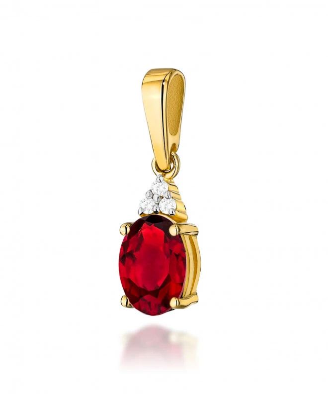 Zawieszka Bonore ze Złota próby 585 z rubinem 1 ct 173736