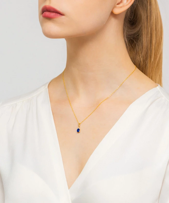 Zawieszka Bonore ze Złota próby 585 z szafirem 0,9 ct 173739
